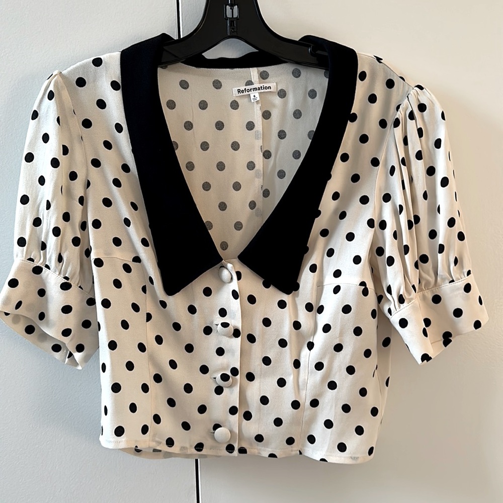 Unworn reformation top!